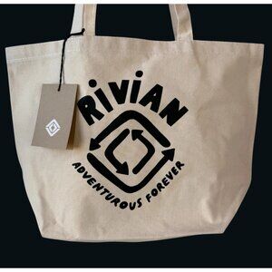 Rivian Enviro Reusable Canvas Tote Bag New Adventurous Forever 18x13